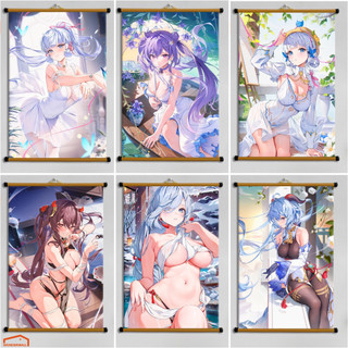 Poster Vải Treo Tường Decor - Genshin Impact - bộ 5