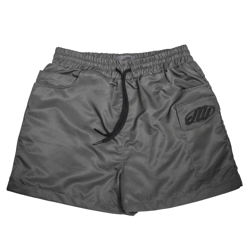 Degrey.madmonks Quần short thể thao dù đen lót lưới - DMQS