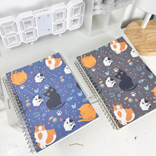 Sổ tay cỡ A5 mèo Basic 120 trang_Guden Stationery