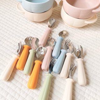 Set thìa dĩa silicone bí ngô bar-rot