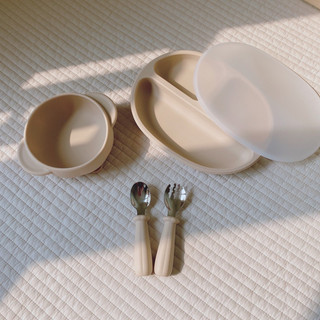 Set thìa dĩa silicone bí ngô bar-rot