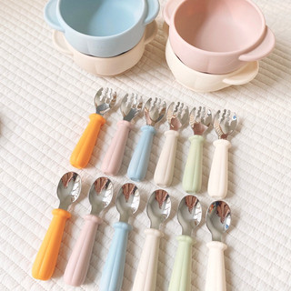 Set thìa dĩa silicone bí ngô bar-rot