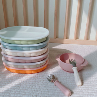 Set thìa dĩa silicone bí ngô bar-rot