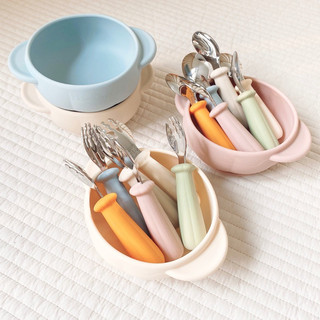 Set thìa dĩa silicone bí ngô bar-rot