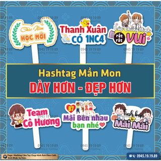 [Hashtag Mầm Non, Khai Giảng 1 ][ Mua 5 Tặng 1, Mua 10 Tặng 2] Hashtag Cầm Tay Chụp Ảnh Mầm Non, Tiểu Học, Khai Giảng