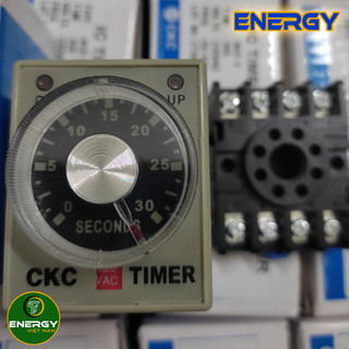Rơle thời gian ckc ah3-3 timer ckc ah3-3 220v 30s 60s + đến 8 chân - thiết bị điện energy