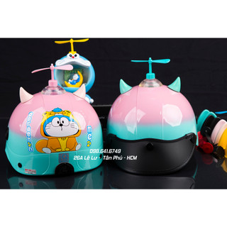 Mũ nón bảo hiểm người lớn doraemon chữ - 2 màu