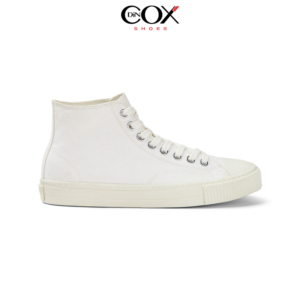 Giày Sneaker Unisex Cổ Cao DINCOX E06HI WHITE