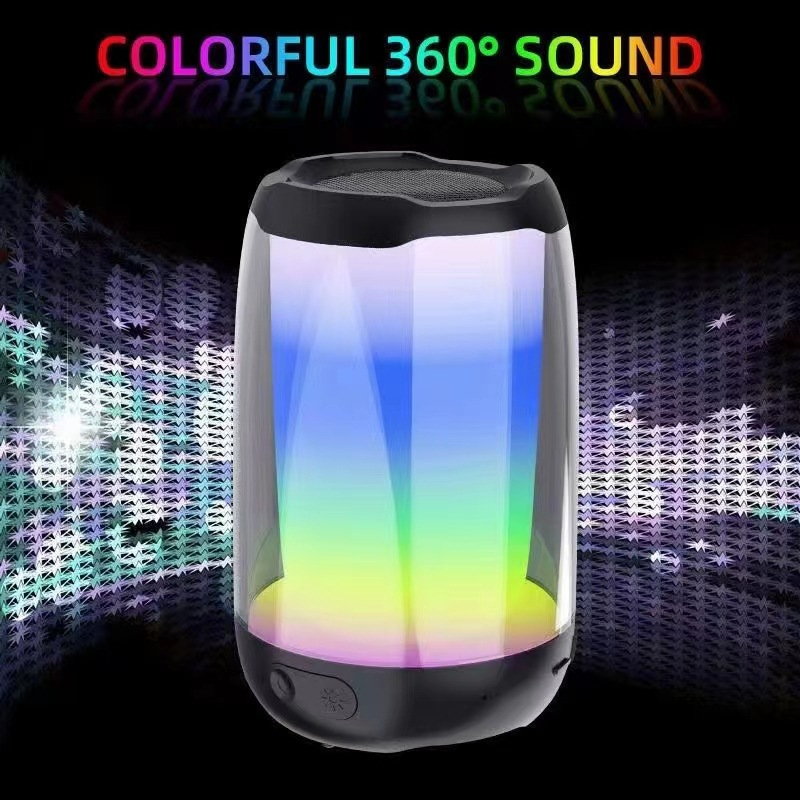 Loa Bluetooth Pluse 4 mini Có Đèn Led RGB - Loa Bluetooth pin trâu âm thanh hifi ghép đôi 2 loa nhân đôi công suất 10W