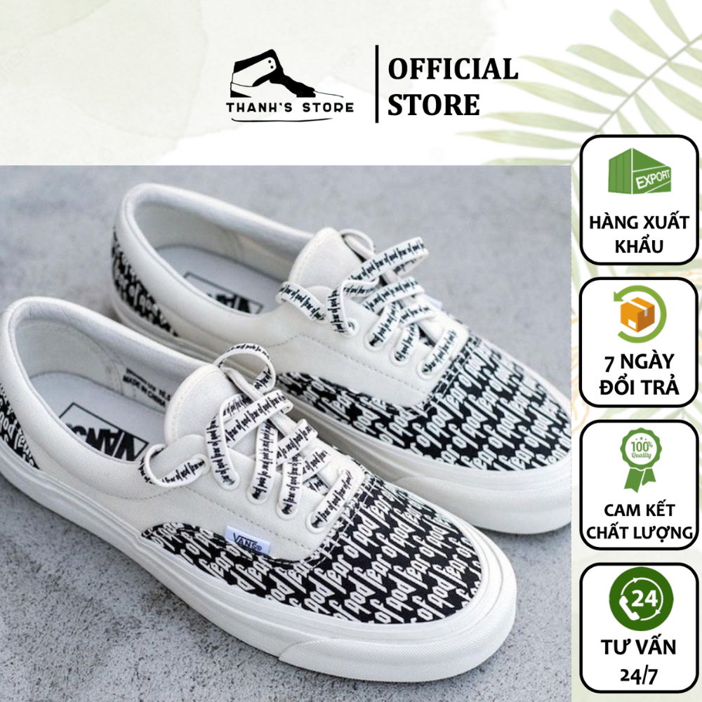 Giày nam nữ trắng giày VANS FEAR OF GOD _ hàng xuất khẩu thời trang chính hãng - VFOGW
