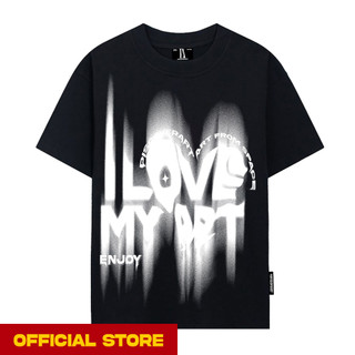 Áo thun discoverart local brand unisex i love my art - màu đen