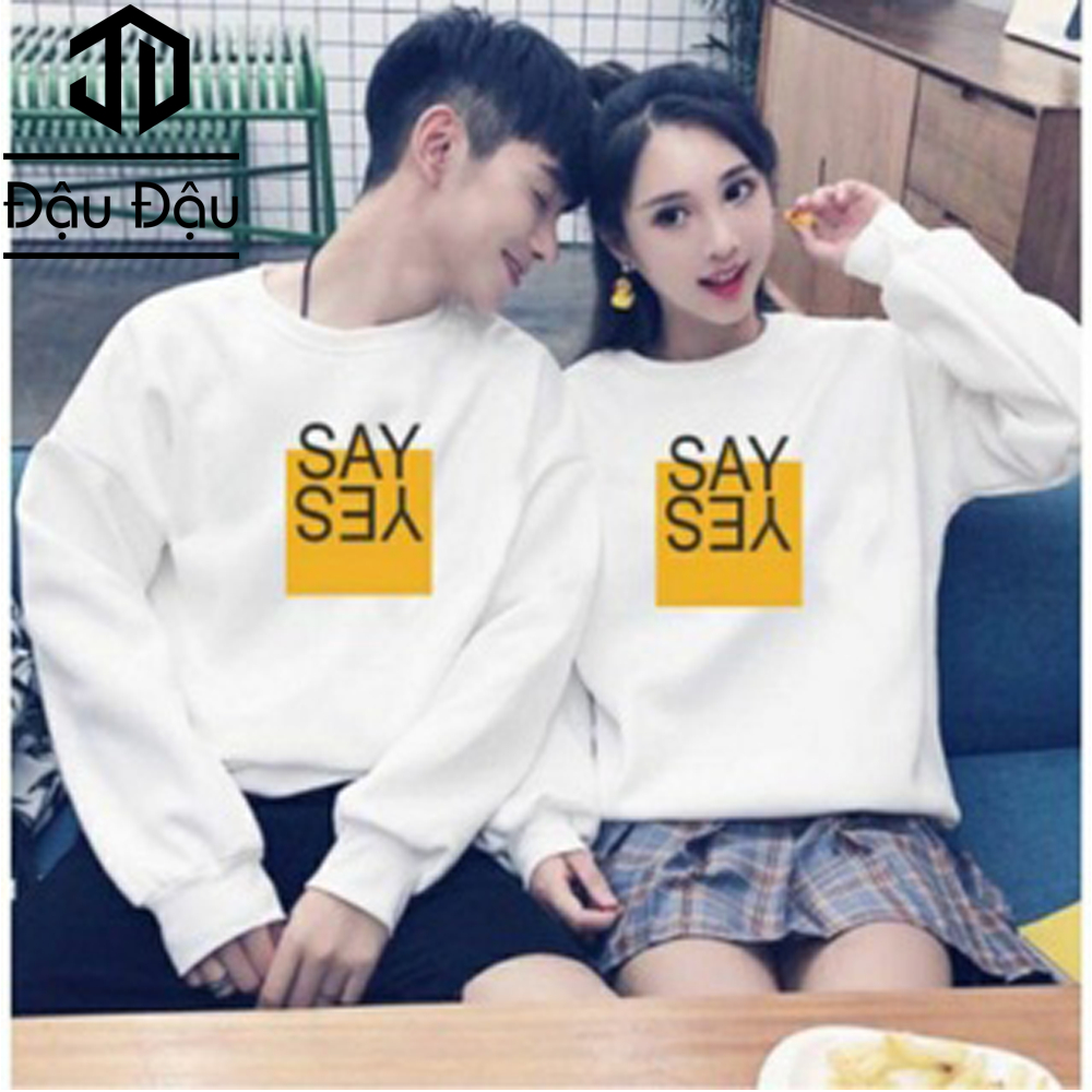 Áo Nỉ unisex Đôi Thu Đông Thời Trang