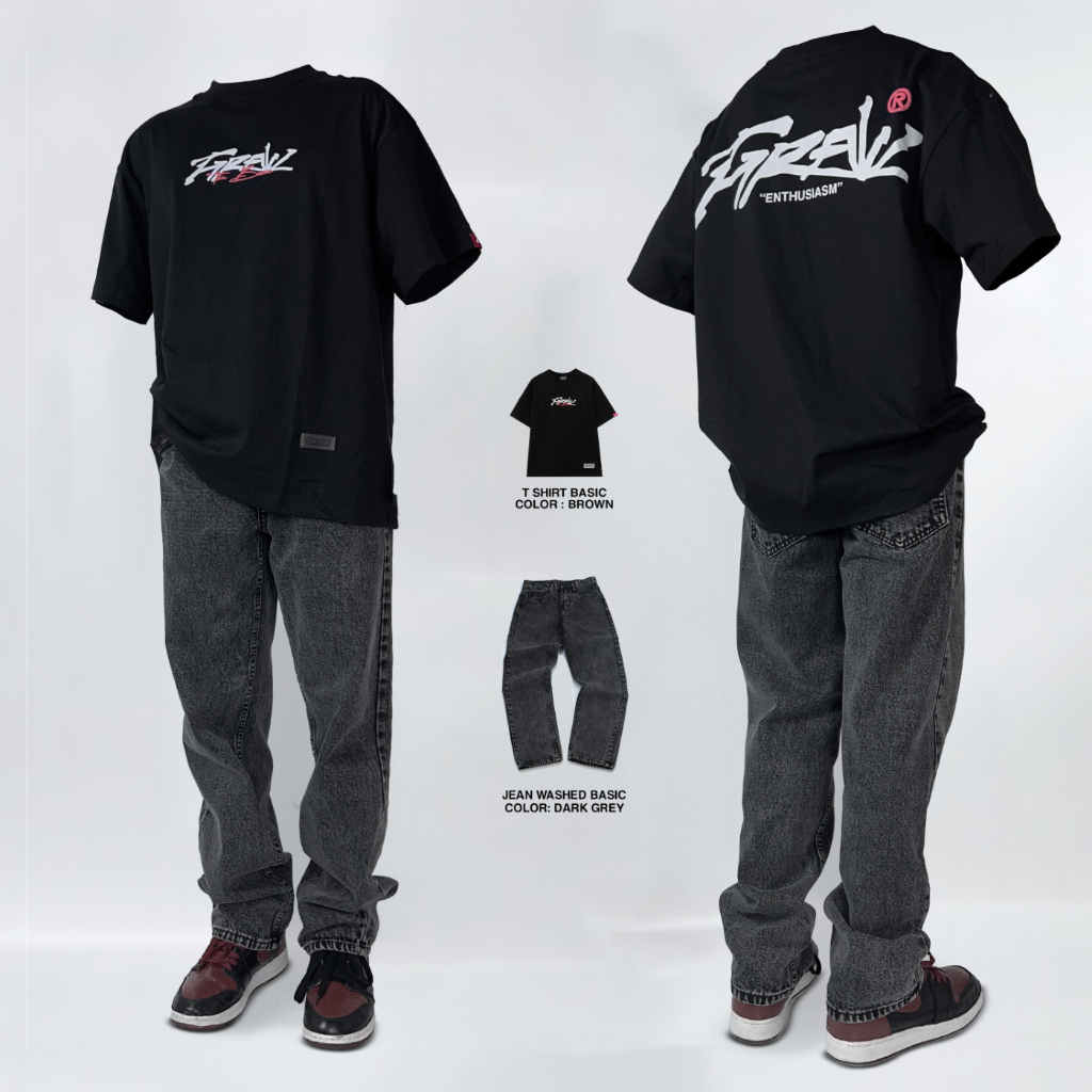 Áo Thun Nhiều Màu Tay Lỡ Oversized GRAW / 5 Màu