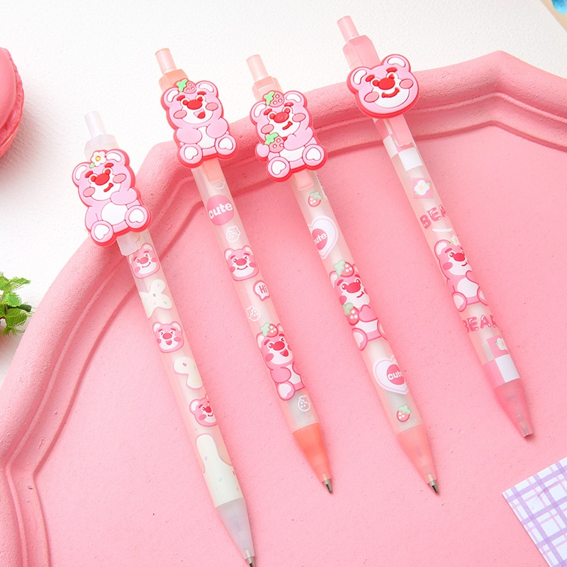 Bút Chì Kim Gấu Dâu Lotso Hot Trend Cute 0.5 Dụng Cụ Đồ Dùng Học Sinh Viên Văn Phòng