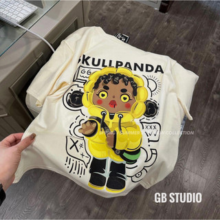 Áo thun tay lỡ skullpanda uinsex, Áo phông from rộng hàng quảng châu cao cấp, Hàng loại 1 - NP38