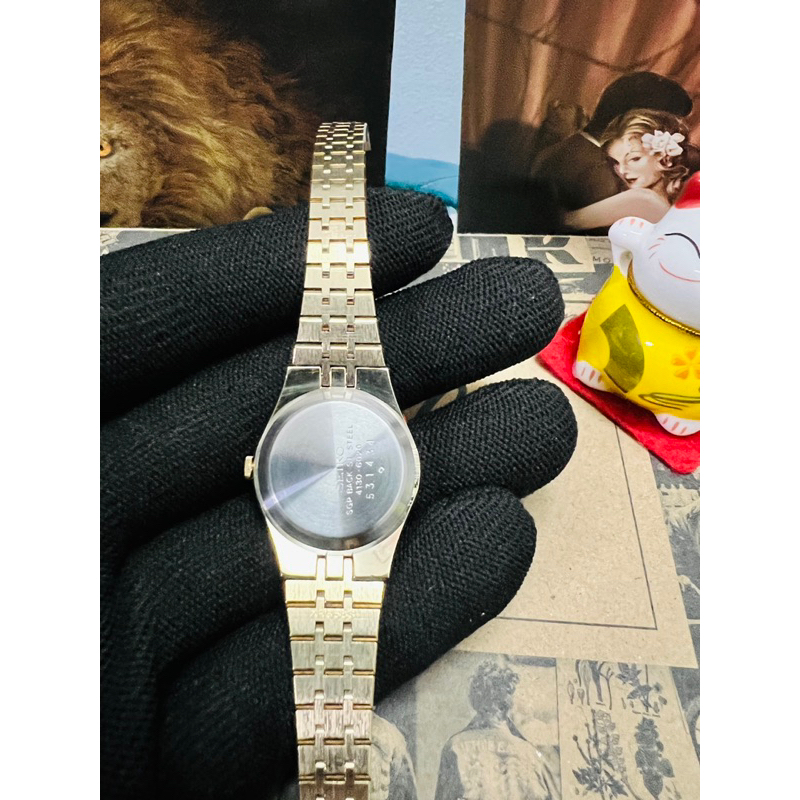 Đồng hồ nữ Seiko quartz bọc vàng SGP toàn thân