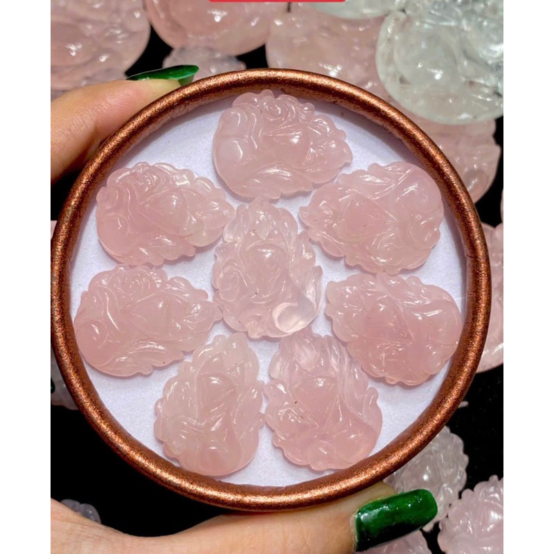 Mặt dây chuyền hồ ly chúa các loại đá cao cấp hàng thiên nhiên(tặng dây đeo)