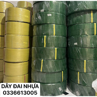 Dây đai nhựa đóng hàng cuộn 10kg pp và pet – phụ kiện máy đóng đai thùng, siết đai cầm tay