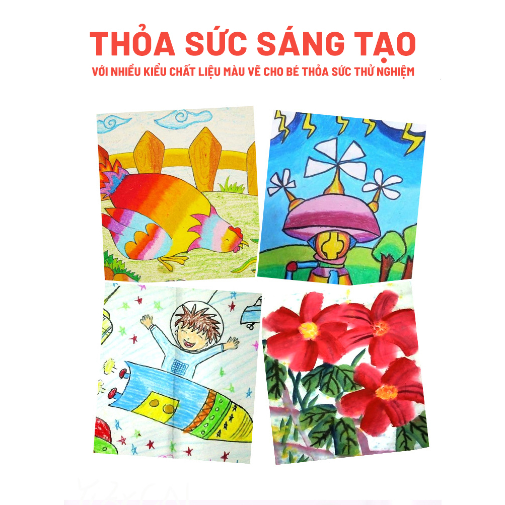 Hộp Màu Vẽ 228 Chi Tiết, Bộ Màu Vẽ Đa Năng Cho Bé Tập Tô