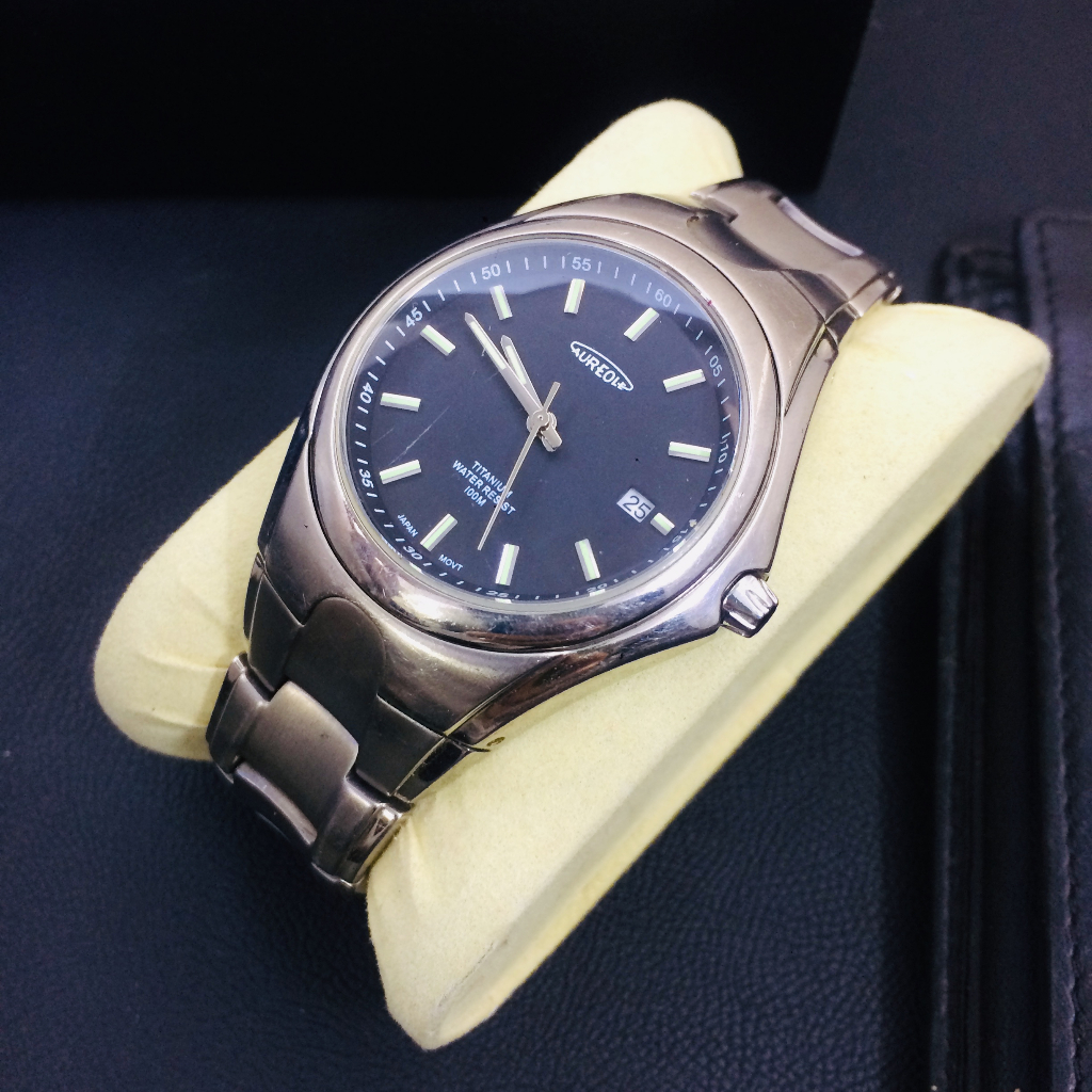 Đồng hồ nam Aureole Titanium Nhật