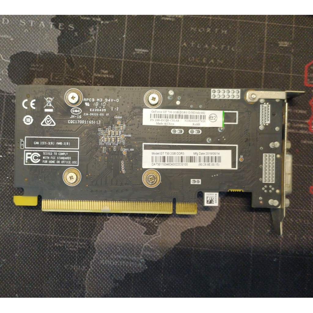 Card Màn Hình GT730 2G D3 Low Profile. VGA bo lùn GT 730 cũ, card đồ hoạ gt730 tháo máy