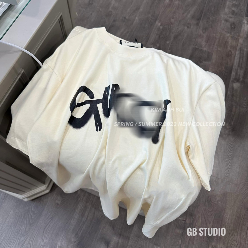 Áo thun tay lỡ ɢᴜᴄᴄɪ uinsex, Áo phông from rộng hàng quảng châu cao cấp, Hàng loại 1 - NP05 | BigBuy360 - bigbuy360.vn