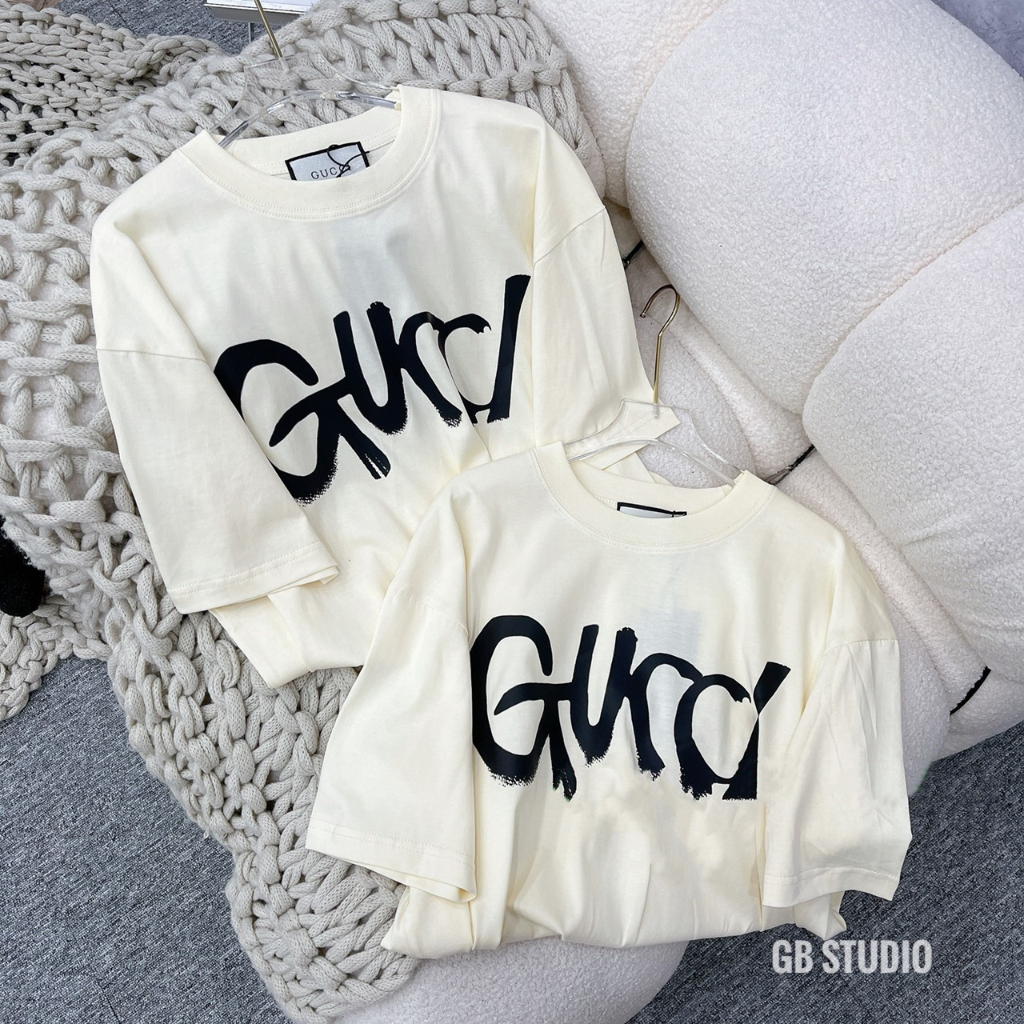 Áo thun tay lỡ ɢᴜᴄᴄɪ uinsex, Áo phông from rộng hàng quảng châu cao cấp, Hàng loại 1 - NP05 | BigBuy360 - bigbuy360.vn