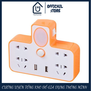 Ổ cắm điện đa năng có đèn ngủ và cổng cắm usb
