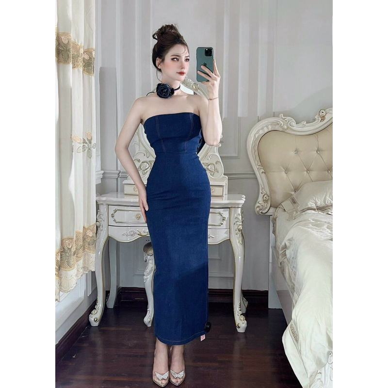 Bumstore_Shop : Body Jeans Mềm Kèm Hoa Cổ Hot