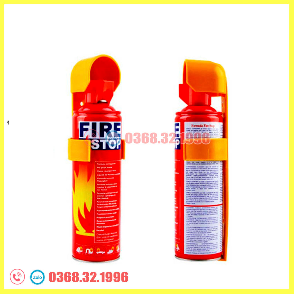 Bình Chữa Cháy - Bình Cứu Hỏa Mini Trên Ô tô Dung Tích 500ml