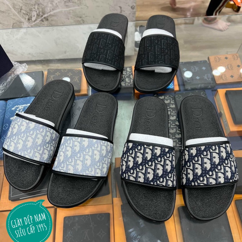 Dép lê nam quai ngang vân thêu , dép nam quai vân dệt chất lượng cao