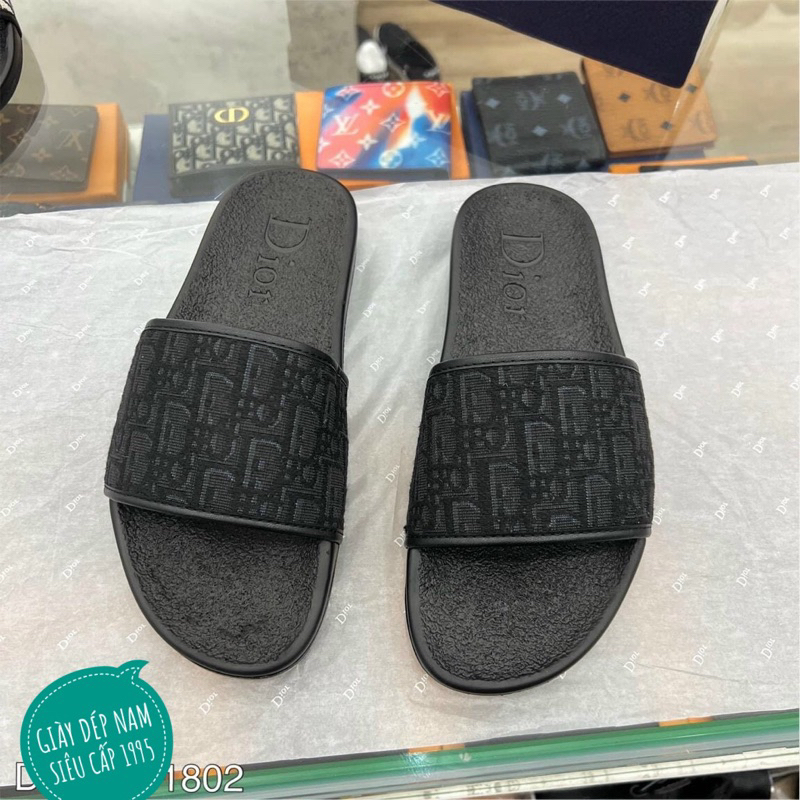 Dép lê nam quai ngang vân thêu , dép nam quai vân dệt chất lượng cao