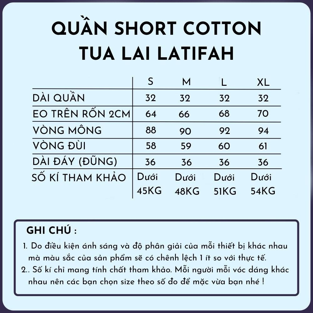 Quần short jeans nữ LATIFAH tua lai trơn QS006 phong cách hàn quốc