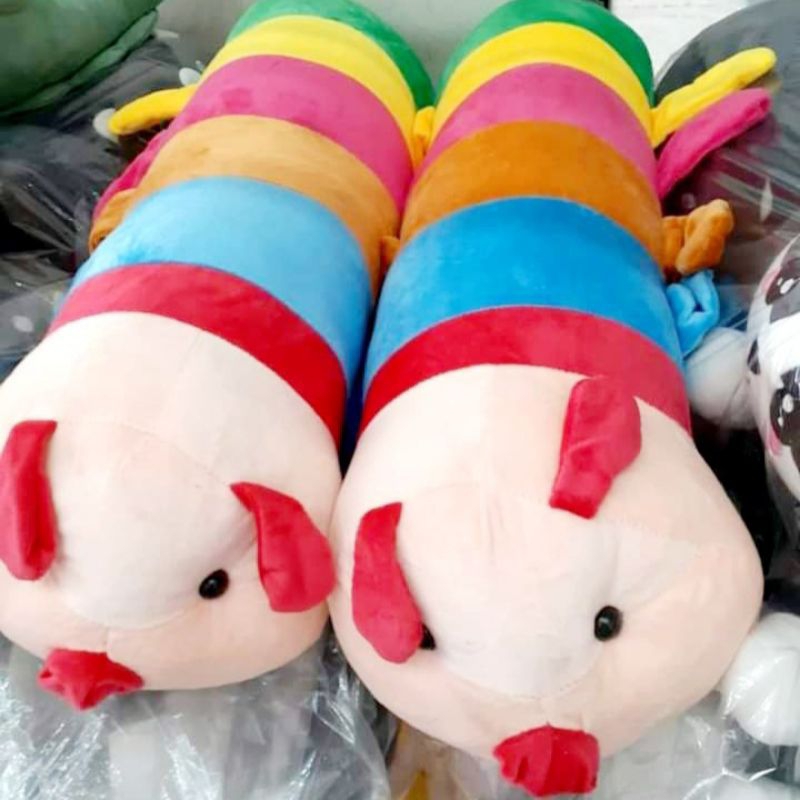 Gấu bông sâu bảy màu siêu xinh , mềm, mịn