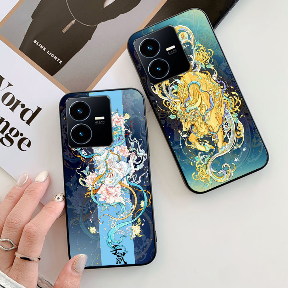 Ốp lưng vivo y22s in hình con giáp tý sửu dần mão thìn tị ngọ mùi