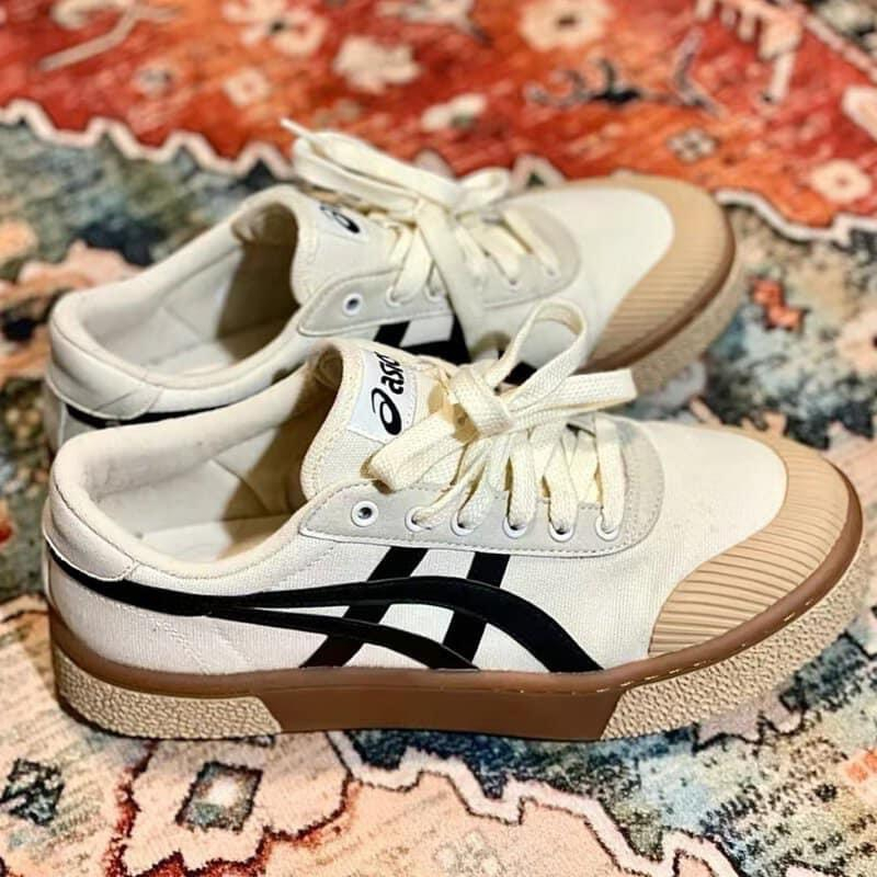 Giày Asics Court Trail Sneaker White Black Lai Au [ FREESHIP + FULL BOX ]