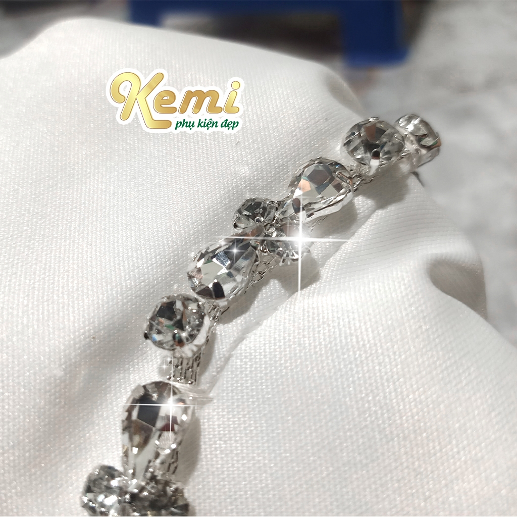 Dây đá pha lê cao cấp đính kết thời trang  - phụ kiện thời trang váy áo đầm
