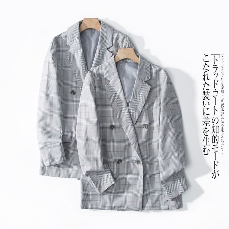 Áo blazer 2 hàng khuy xuất Hàn