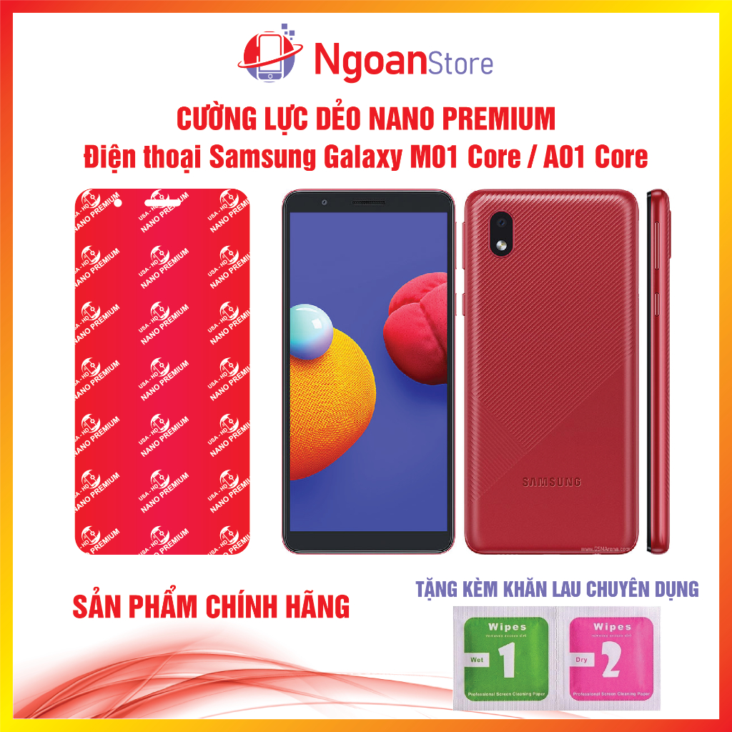 Cường lực dẻo Nano cho Điện thoại Samsung Galaxy M01 Core / A01 Core - Ngoan Store