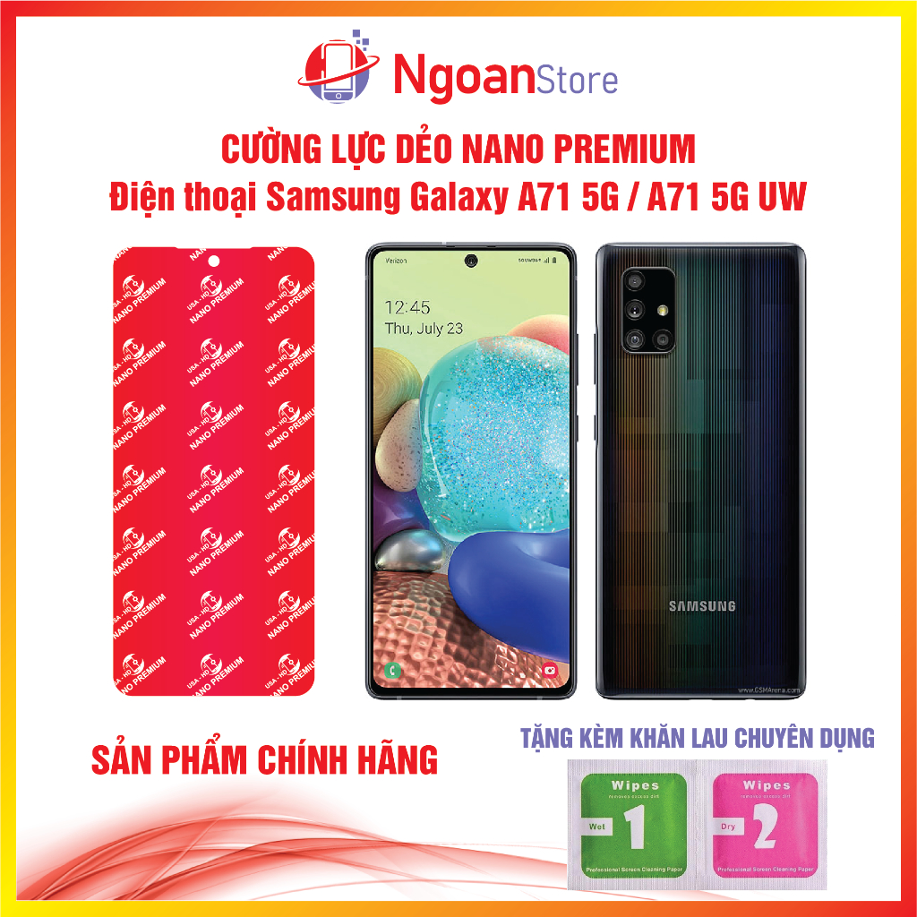 Cường lực dẻo Nano cho Điện thoại Samsung Galaxy A71 5G / A71 5G UW - Ngoan Store