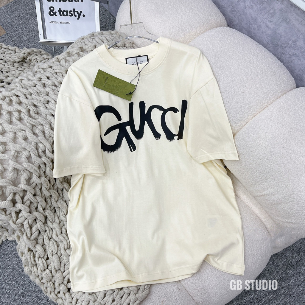 Áo thun tay lỡ ɢᴜᴄᴄɪ uinsex, Áo phông from rộng hàng quảng châu cao cấp, Hàng loại 1 - NP05 | BigBuy360 - bigbuy360.vn