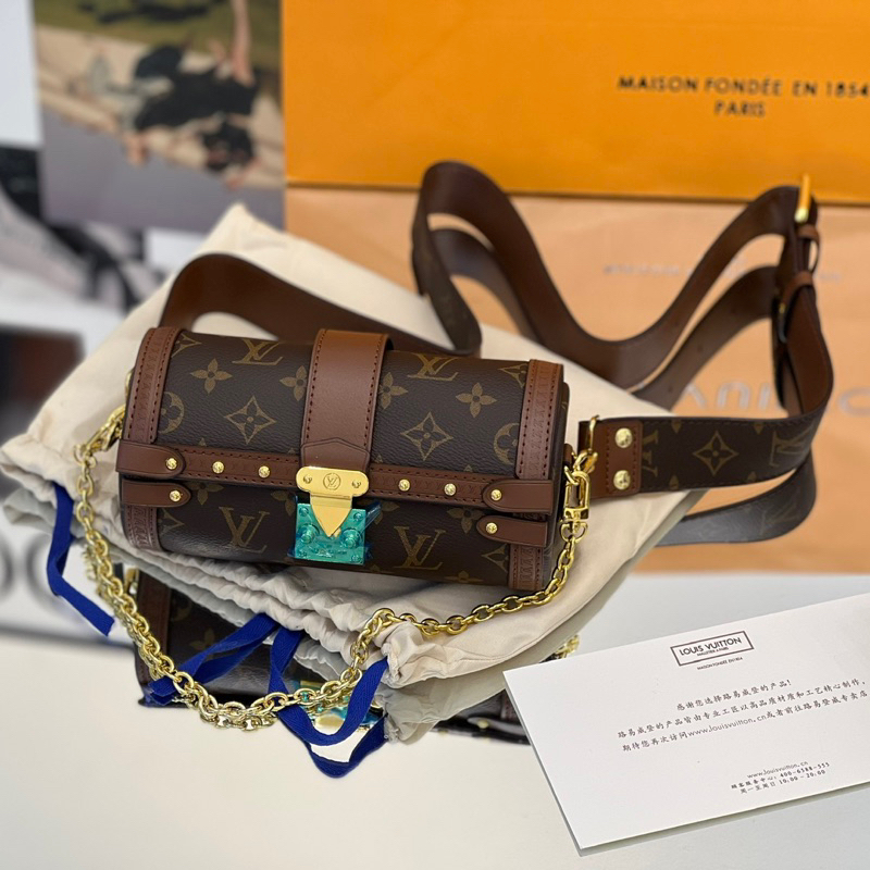 Túi đeo chéo LV Papillon size 19cm bản super vip fullbox 2 lớp
