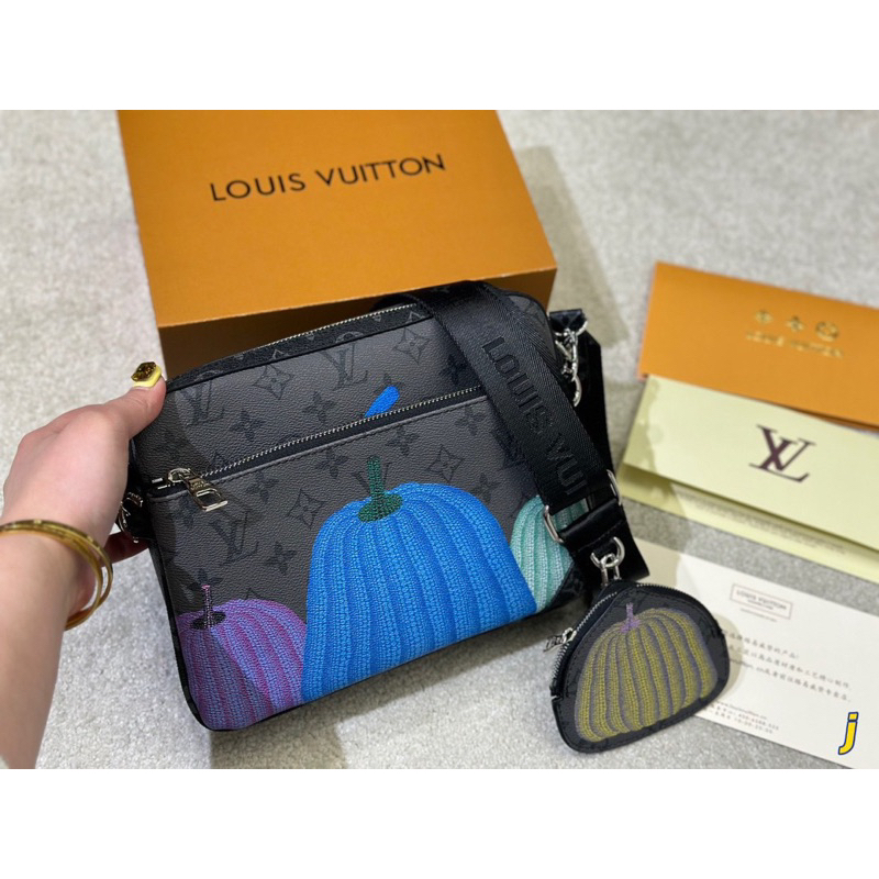 Set túi men LV fullbox vip nam châm tag kim loại đẹp mã mới M266-25