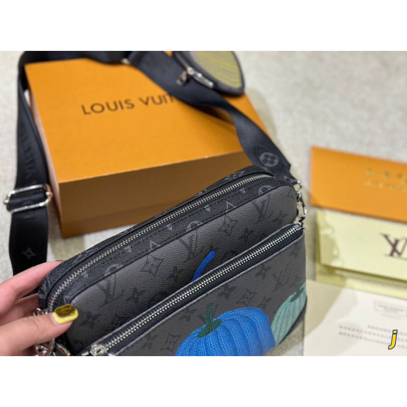 Set túi men LV fullbox vip nam châm tag kim loại đẹp mã mới M266-25