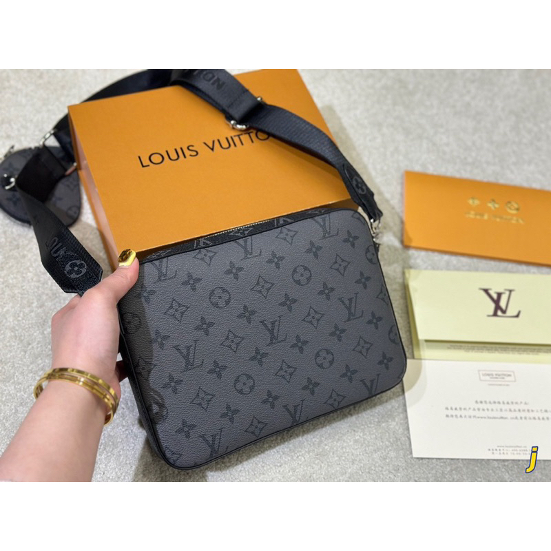 Set túi men LV fullbox vip nam châm tag kim loại đẹp mã mới M266-25