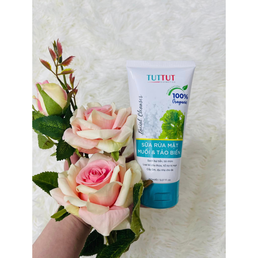 Sữa Rửa Mặt Muối & Tảo Biển TUTTUT 150ML