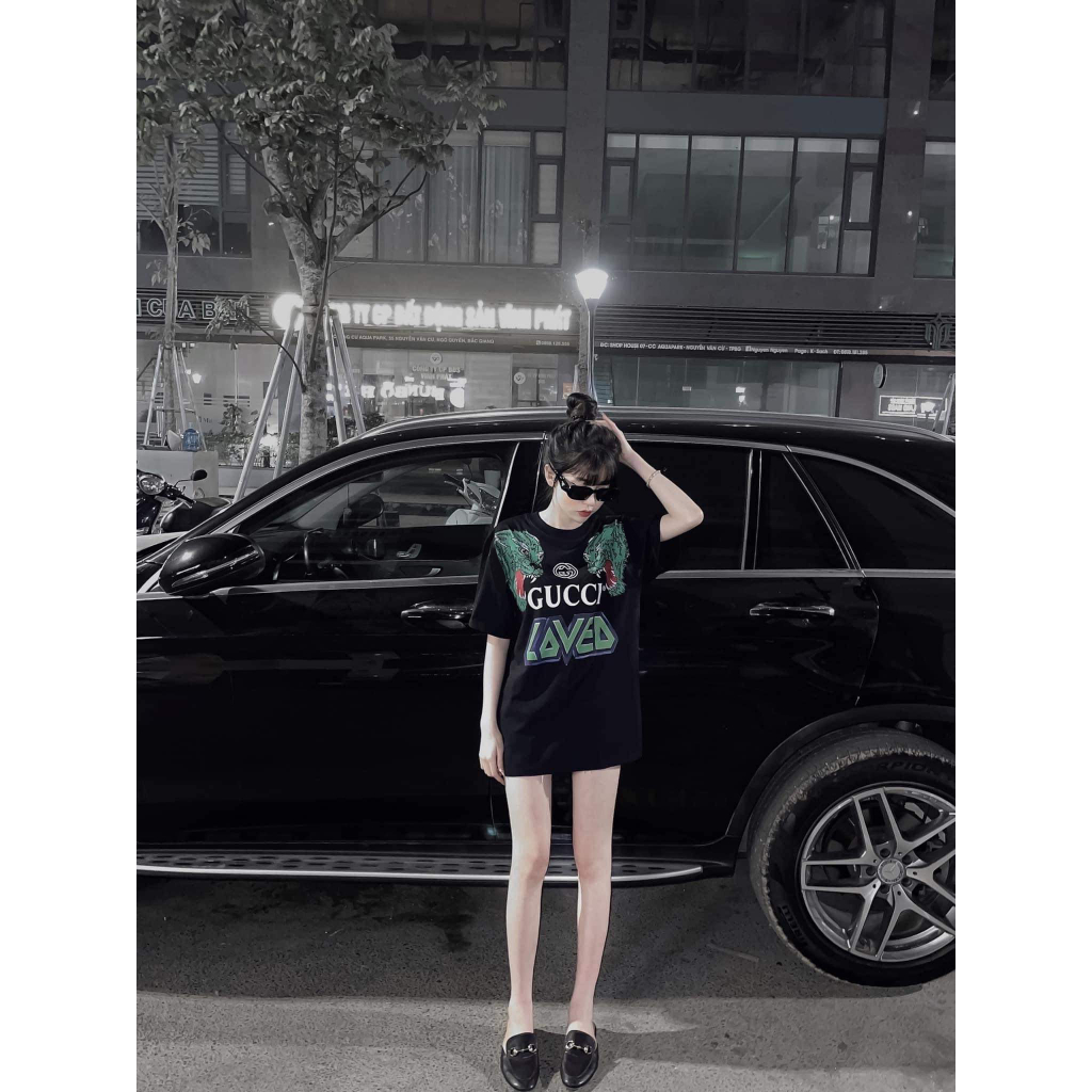 Áo thun GUCCI LOVED 100% cotton , áo phông form rộng họa tiết siêu chất | BigBuy360 - bigbuy360.vn