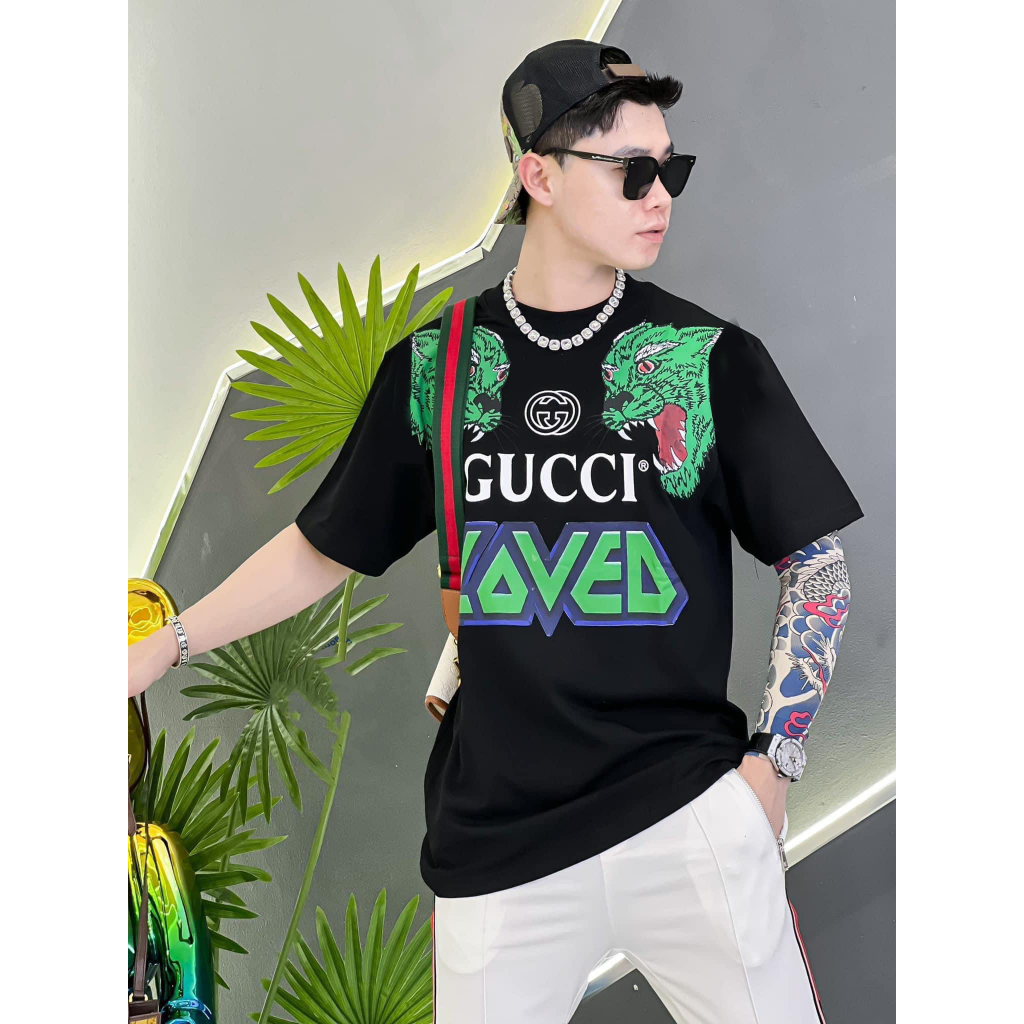 Áo thun GUCCI LOVED 100% cotton , áo phông form rộng họa tiết siêu chất | BigBuy360 - bigbuy360.vn