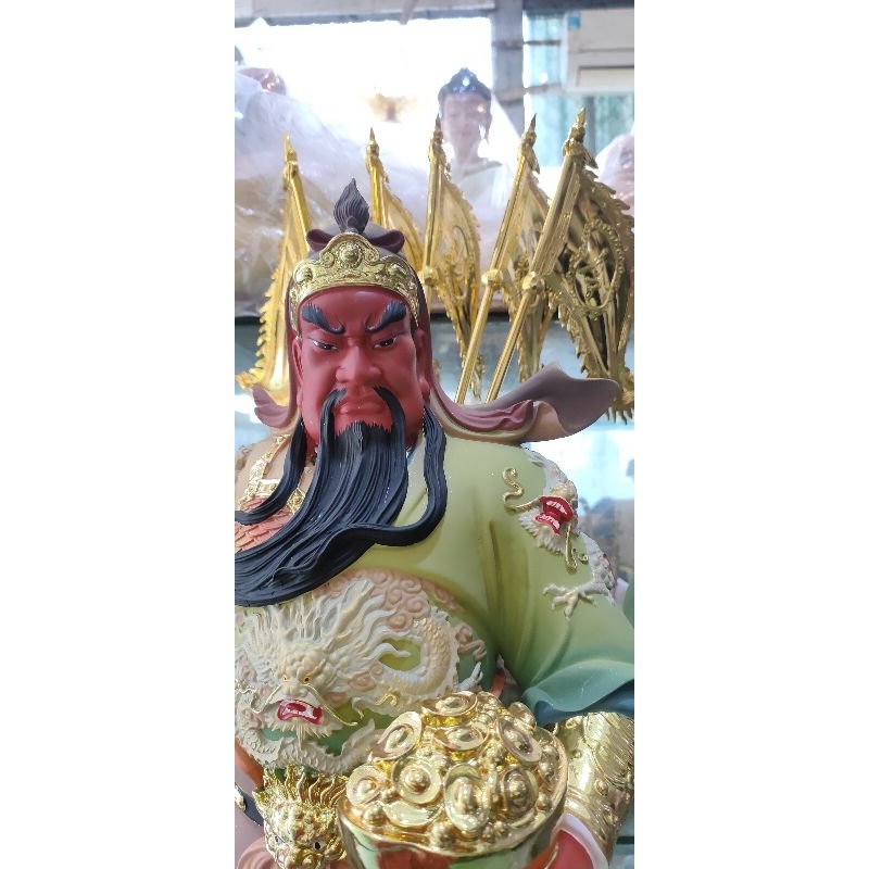 Tượng Đức Quan Thánh Đế Quân, cao 70 cm.