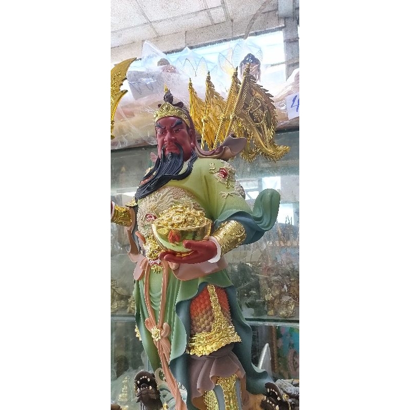 Tượng Đức Quan Thánh Đế Quân, cao 70 cm.